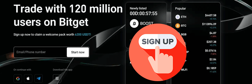 비트겟 거래소 Sing up