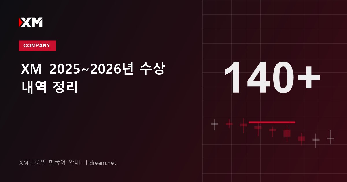 XM 2025~2026년 수상 내역 정리
